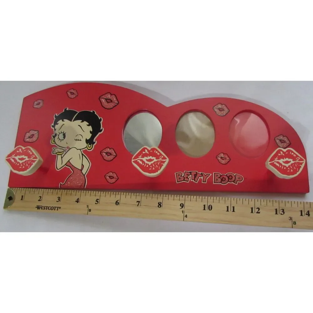 Betty Boop picture frame mirror hanger wall hanging lips kisses wall decor